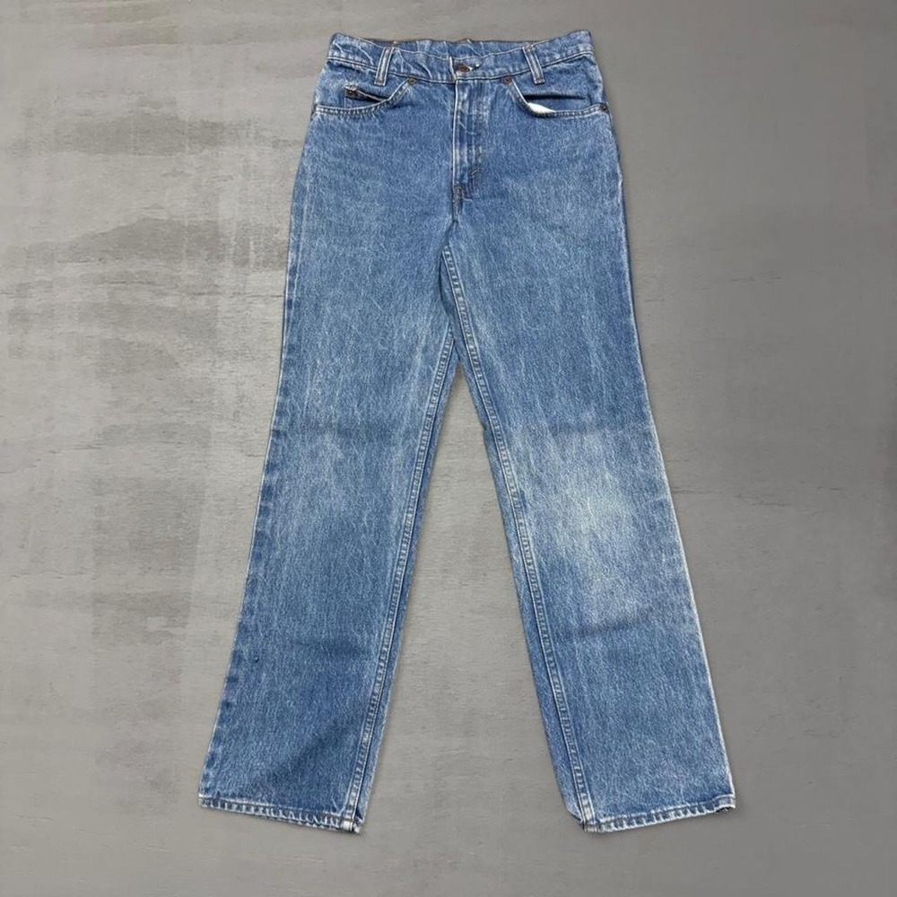 Vintage Levi's‎ 718 Student Orange Tab Jeans Blue Made in USA Women's 27 x 28